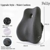 Memory Foam Seat Cushion and Lumbar Support Pillow for Office
