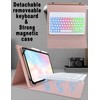 XCHYTECHER Universal Tablet Keyboard Case for 9.7",10.1",10.2",10.5",10.9",11" Tablets,7 Color Rainbow