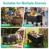SUNNYFEEL Lightweight Folding Wagon Cart, 350LBS Portable Wagon Carts Foldable