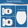 Universal Toilet Seat Elongated with Soft Close Cover, Oval Toilet