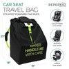 reperkid Car Seat Travel Bag for Airplane, Black and Green,