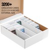 4 Pack Cardboard Card Storage Box, Bulk Card Storage Box