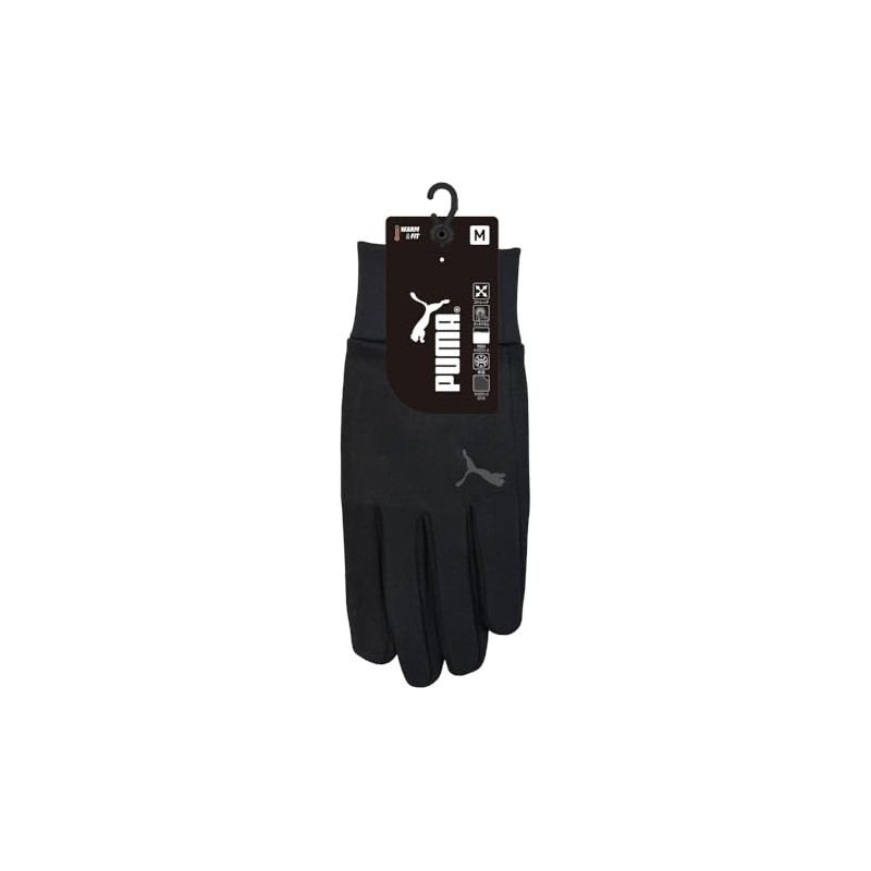 [Uniworld] PUMA CW-3010-BK-M Thermal Gloves, Soft Gloves, Black, M Size