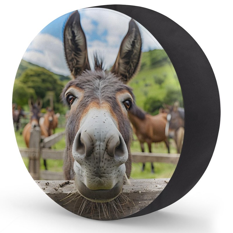 Spare Tire Cover Elegant Donkey Wheel Covers Protectors Waterproof Dust-Proof
