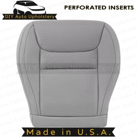 DIY Auto Upholstery 2001 To 2003 For Toyota Highlander Driver Bottom Gray Leather Seat Cover