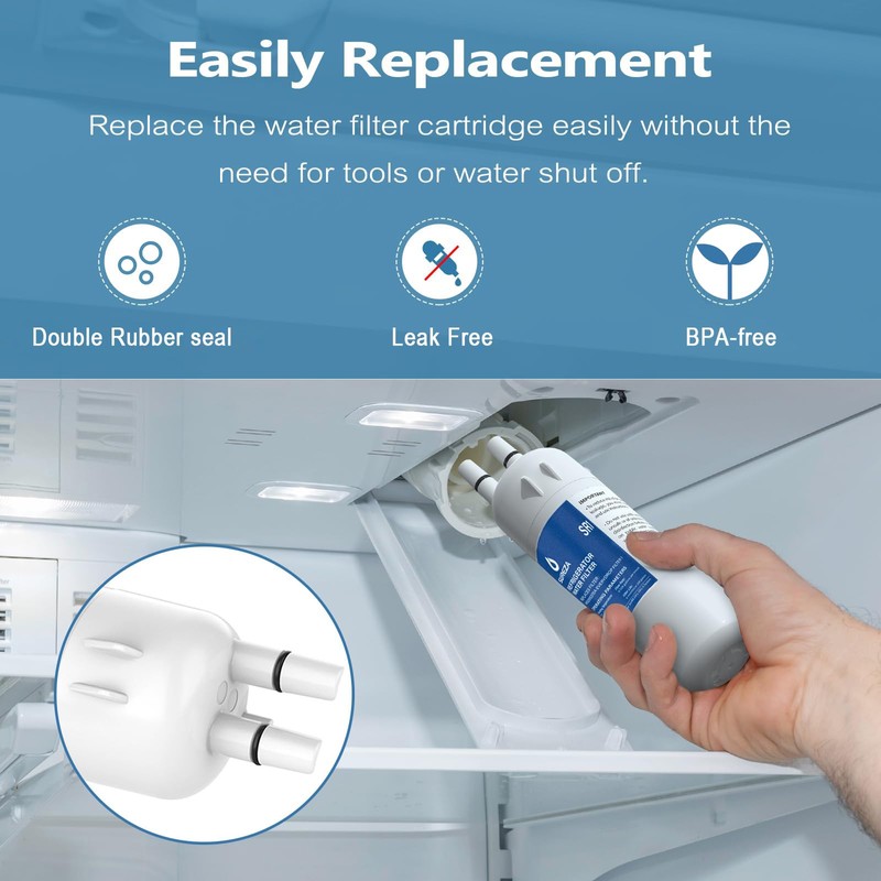 Water filter replacement, Compatible with EDR1RXD1, EDR1RXD1B, W10295370, Filter, KAD1RXD1,