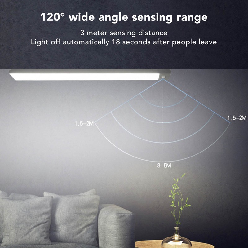 Motion Sensor Light Bar 3W 200lm White Lighting 120 Degree