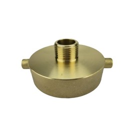 SEIWEI Brass Fire Hydrant Adapter 2-1/2" NST (NH) Female x 3/4" GHT Male Garden Hose Brass Fire Equipment - Fire Hydrant Hose Adapter Fit for Fire Hydrants, Hoses, Pipes