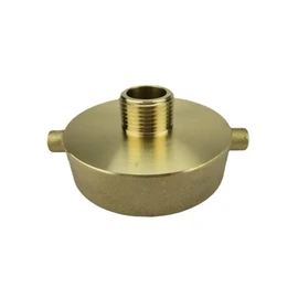 SEIWEI Brass Fire Hydrant Adapter 2-1/2" NST (NH) Female x 3/4" GHT Male Garden Hose Brass Fire Equipment - Fire Hydrant Hose Adapter Fit for Fire Hydrants, Hoses, Pipes