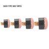 10PCS Screw-on Billiard Cue Tips Billiards Rod Stick Replacement Parts