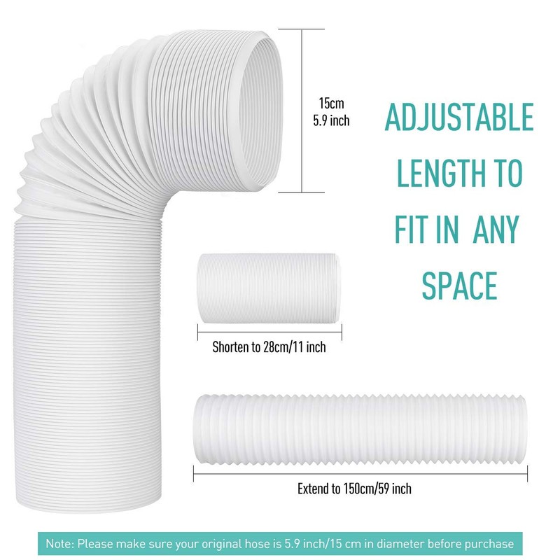 Exhaust Hose for Portable Air Conditioner, Exhaust Vent with 5.9