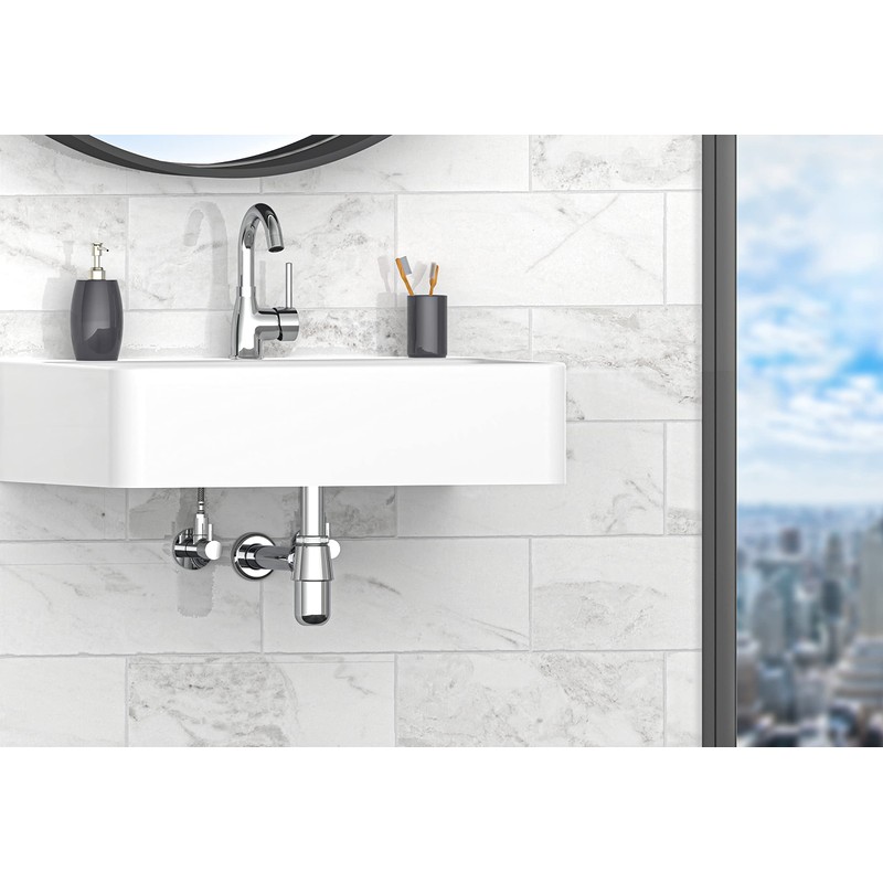 Kirchhoff Sink Trap, Including Angle Valve, ½ Inch Drain Fitting