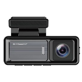 Maxglow 4K Dash Cam 2 Channel Front and Rear Built-In WiFi Hardwire Kit App Control 64GB