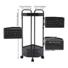 ILWorkTLs 4 Tier Rotating Storage Rack with Removable Basket and