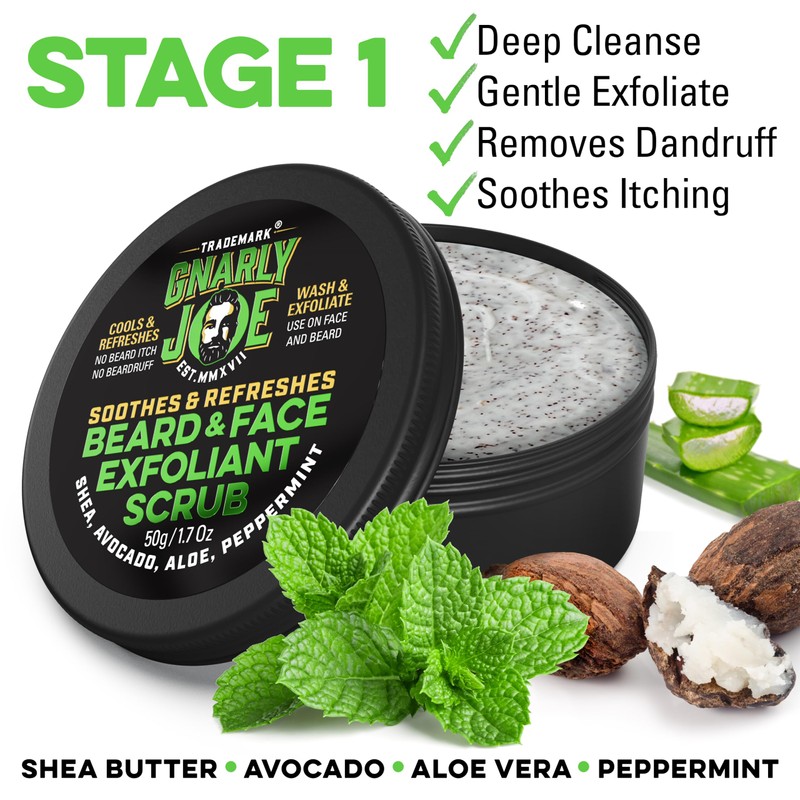 Gnarly Joe Beard Rescue and Revive Gift Pack, 135g. Softens