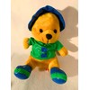 Weighted stuffed animal, bear in raincoat with 2 1/2 lbs,