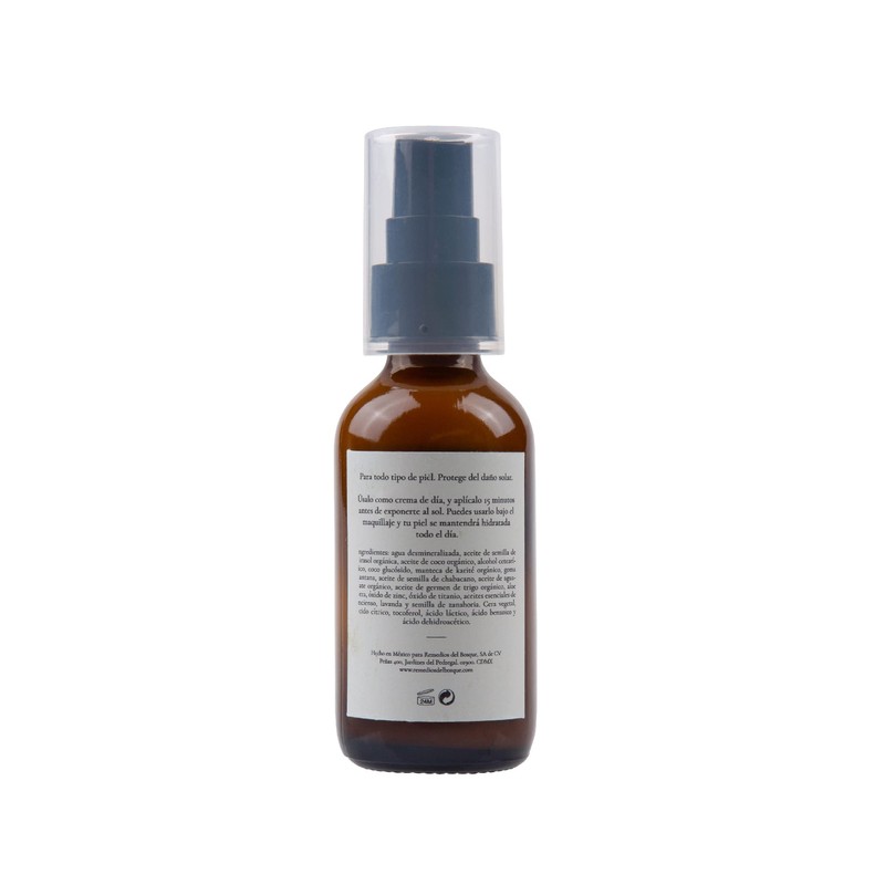 Remedios del Bosque Protector Solar Facial FPS30+ con Ácido Hialurónico