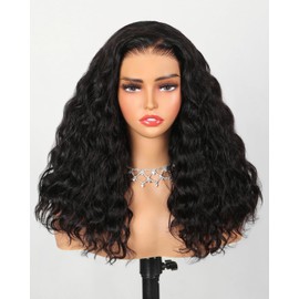 Arabella 5x6 Ready to Go Glueless Wigs Human Hair 280% Density Lace Front Wigs 12A Human Hair Pre Cut Lace Pre Plucked Bleached Knots Ocean Wave Wig Human hair (16inch, 5x6 Ocean Wave Wig)