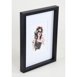 IDEAL TREND Brasil HR-15 Wooden Picture Frame Picture Photo Frame Wall Decoration Collage Poster Colour: Black Format: 21 x 30 cm