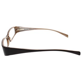 Calabria Viv 738 Designer Reading Glasses +1.00 Black Brown Women Single Power Reader Trendy Stylish Ladies Fashion Eyeglass