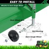CheeMuii 8 Pack Lawn Mower Deck Gauge Wheels Kit AM125172