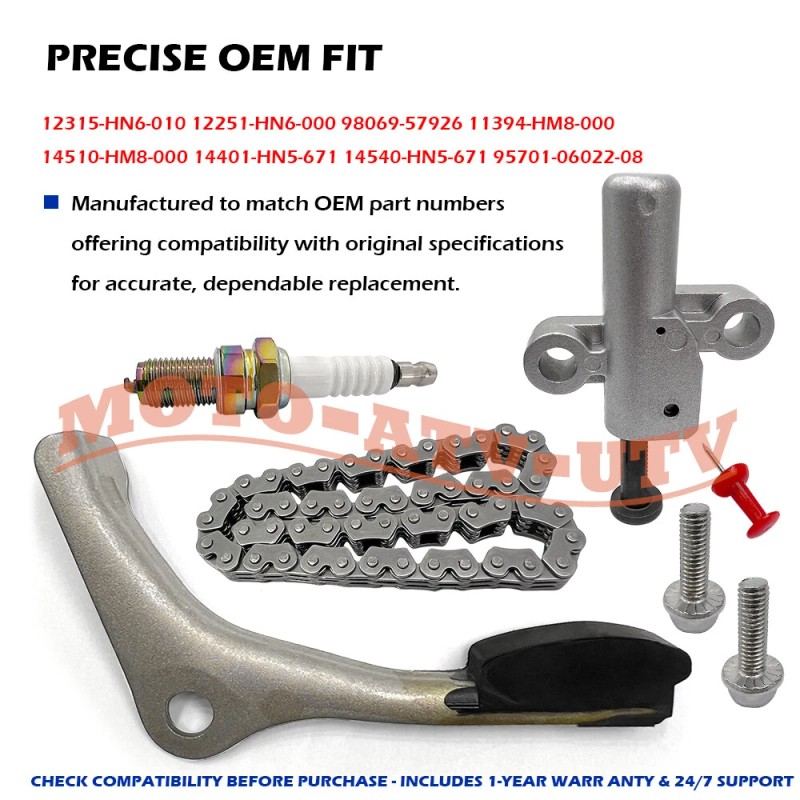JINFANNIBI Cam Timing Chain Tensioner Arm Cover Gasket Kit for