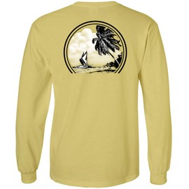 Koloa Surf Mens Hawaiian Boat Classic Logo Long Sleeve Tee-3XL-Yellow/c