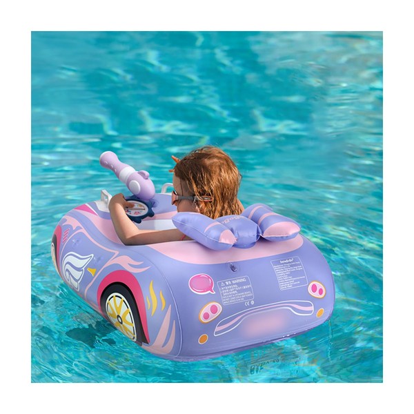 Car Pool Floats Kids with Random Water Gun, Inflatable Pool