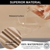 Bifaunvogel Waterproof Bar Stools Cover with Back Stretch PU Barstools
