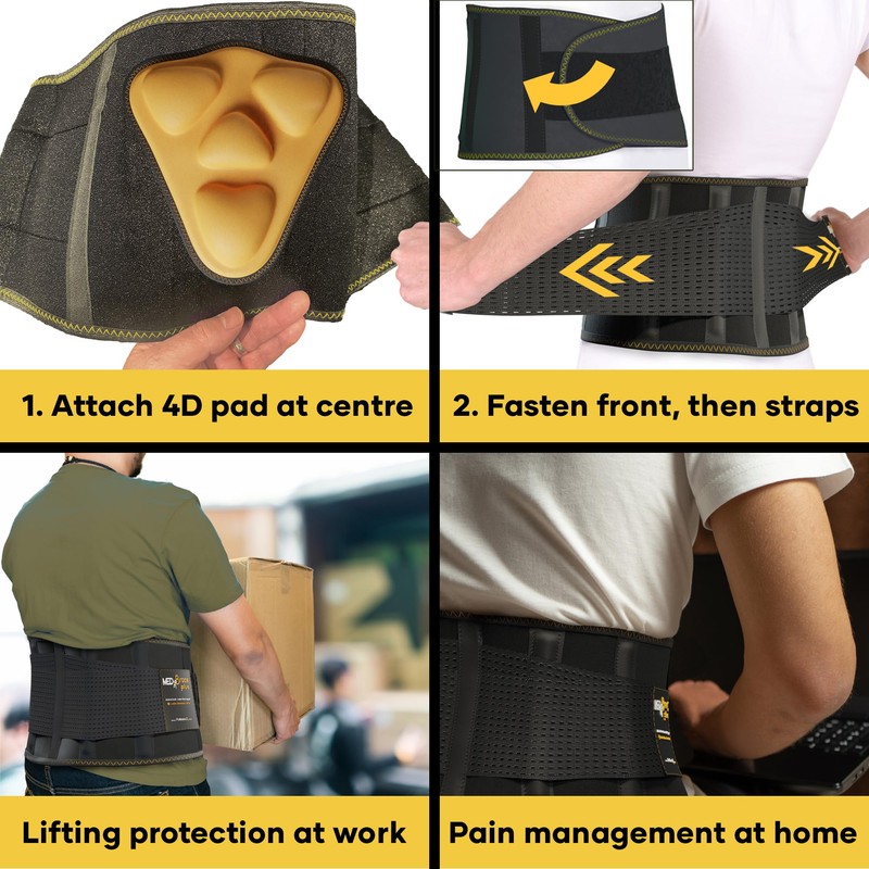 MEDiBrace Plus Personal Ergonomic Back Support Belt Small