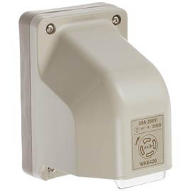Panasonic (Panasonic) Catch Rainproof Outlet JIS Rainproof Shape Grounded 3P wk6420