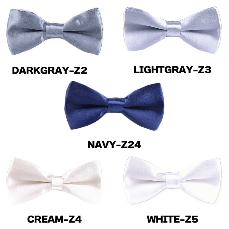 CLARAH ba171226288 Kids' Bowtie, Boy, Plain, Formal, Kids, Easy Hook,