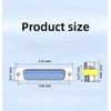 LuoQiuFa 2 Pack Rs232 Serial Cable 25 Pin DB25 Female