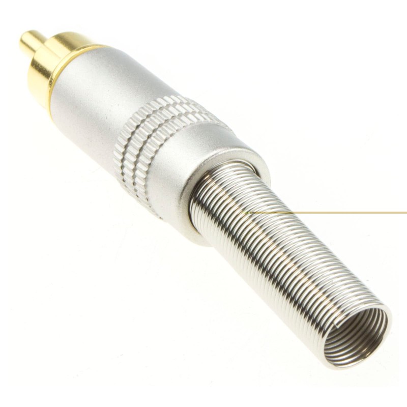 kenable RCA Phono Solder Plug Gold All-Metal Contacts for Audio