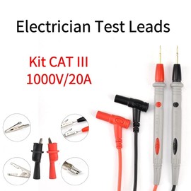 Multimeter Test Leads Universal Cable AC DC 1000V 20A 10A CAT III Measuring Probes Pen for Multi-Meter Tester Wire Tips