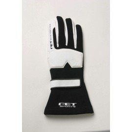 FET FT3DGL13 FET Sports Gloves Racing Gloves 3D BK/WH S