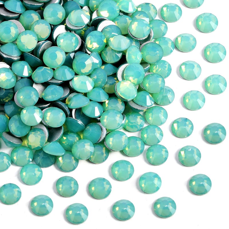 Beadsland 288pcs Flat Back Crystal Rhinestones Round Gems for Nail