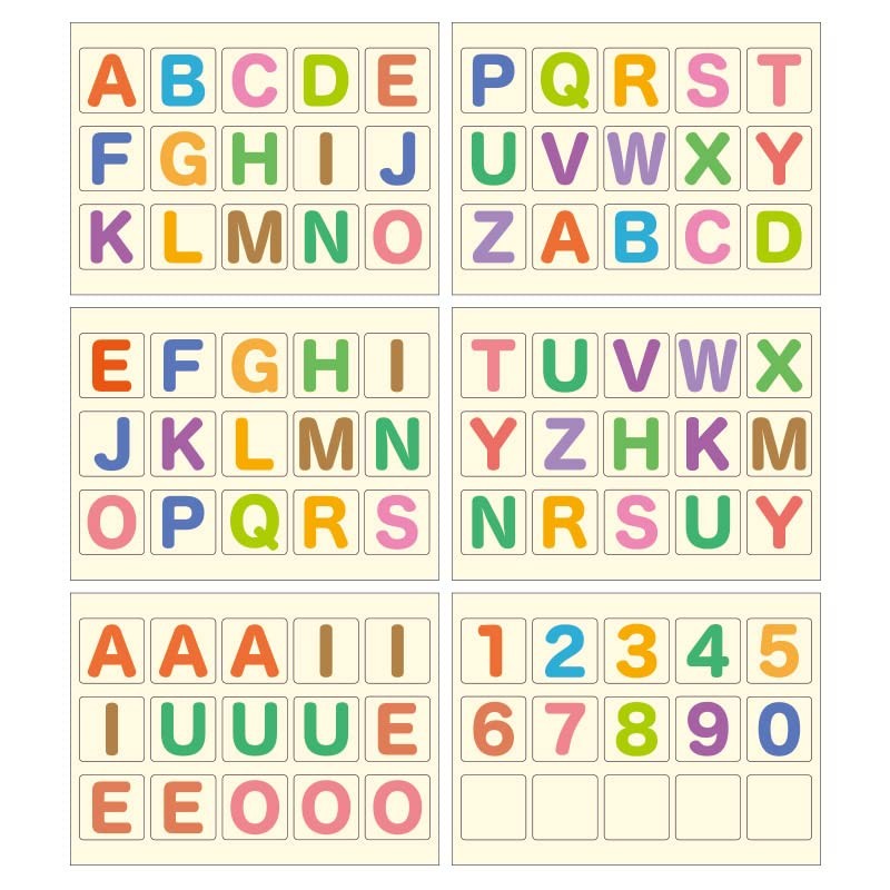 ABC (capital letter) magnetic card that can be used even