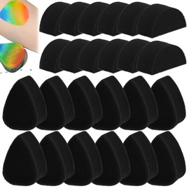 Face Paint Sponge Set: 24 High-Density Body Paint Sponges, 12 Drop-Shaped & 12 Crescent-Shaped, Reusable, Soft, and Durable for Face and Body Art, Watercolor, Craft Projects, and More