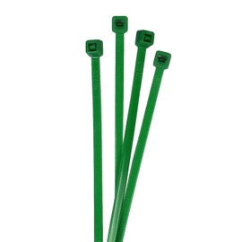 Lumonic 100 x Cable Ties, 100 x 2.5 mm, Green Cable Ties in Industrial Quality, Cable Ties, UV-Resistant, Cable Ties, Weatherproof, Cable Ties, Green