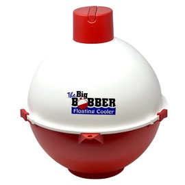 The Big Bobber Floating Cooler, Outdoors Floating Ice Chest, Portable Beverage Cooler, Keeps Drinks Cold, Red