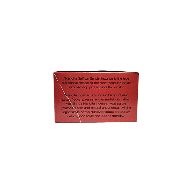 Nandita Saffron Sandal Premium Masala Incense Sticks - Pack of