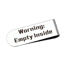 Funny Cash Money Clip for Husband Boyfriend Son Daughter Humorous Gifts for Women Men Friends Birthday Gifts for Boyfriend Husband Bf Hubby Gift from Wifey Stainless Steel Cash Clip for Money