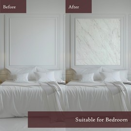 Stone Marble White Vein Matte Peel and Stick Wallpaper (24" x 78.7", White Vein Matte) Renter Friendly Removable Waterproof Vinyl Home Décor for Cabinets Bookshelf Drawer Table Furniture Upcycling