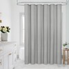MitoVilla Extra Long Grey Shower Curtain Liner, Fabric Bath Curtain