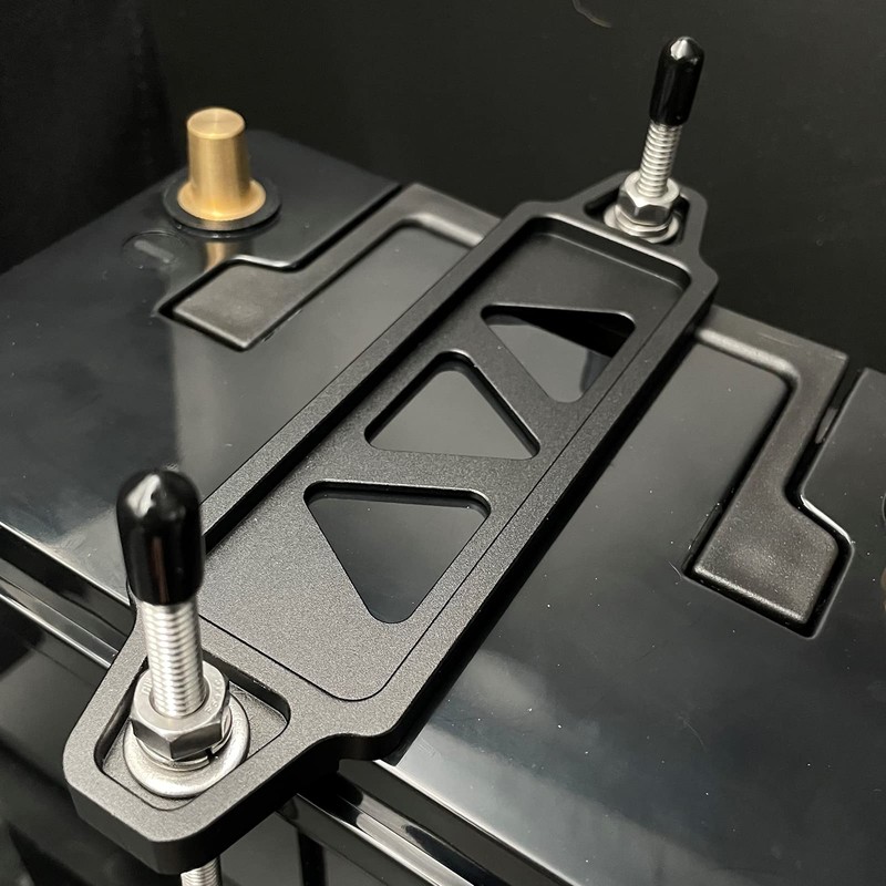 ARONOVA Battery Hold Down Sets,With Billet Aluminum Battery Tie Down
