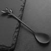 AnSaw 20 Pcs 4.7"Small Leaf Handle Coffee Spoons & Dessert