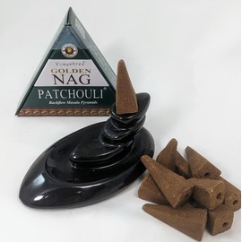Jumbo Golden Nag - Back Flow Incense Cones (1, Patchouli)