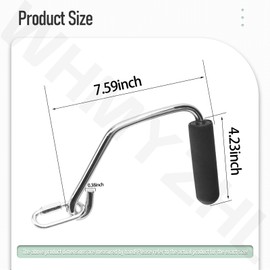 WHMYZHL Gym Accessories Open Ended Chrome Grip Handles for Total Gym Home Workout Machines丨Gym Exercise Handles for Supra, Electra, FIT