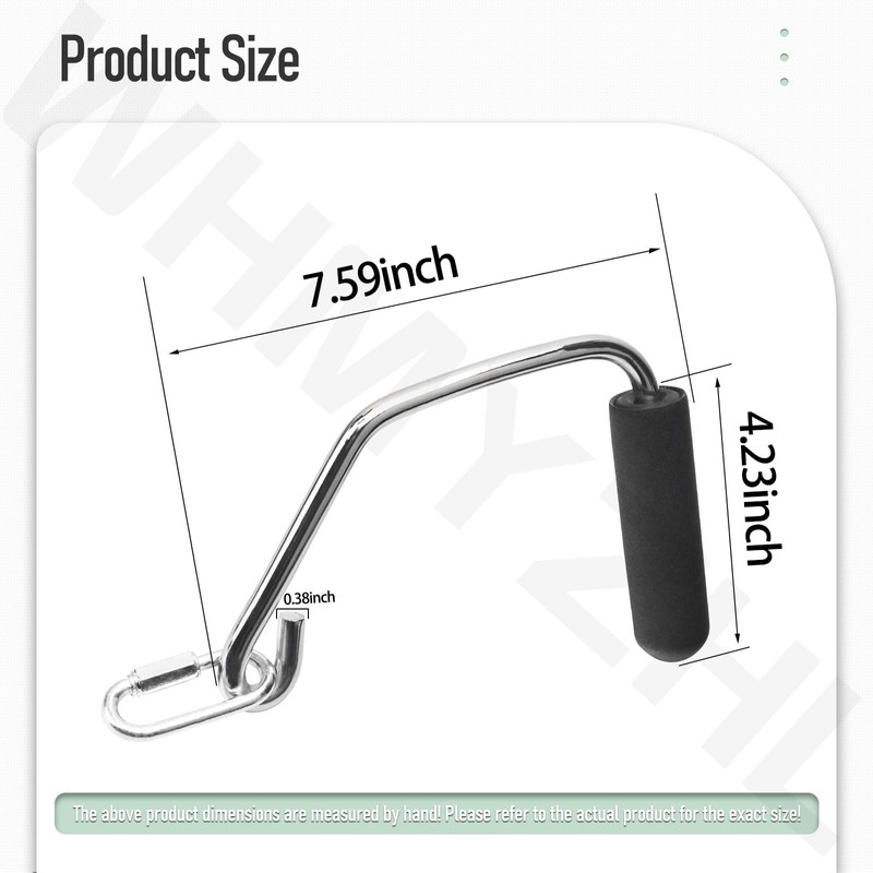 WHMYZHL Gym Accessories Open Ended Chrome Grip Handles for Total